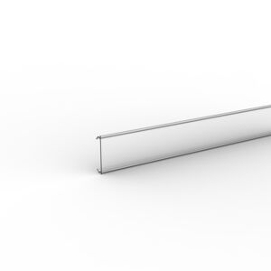 Deckprofil für Kabelkanalleiste 'Cubica 60 sk' milchig 250 x 5 x 2,5 cm