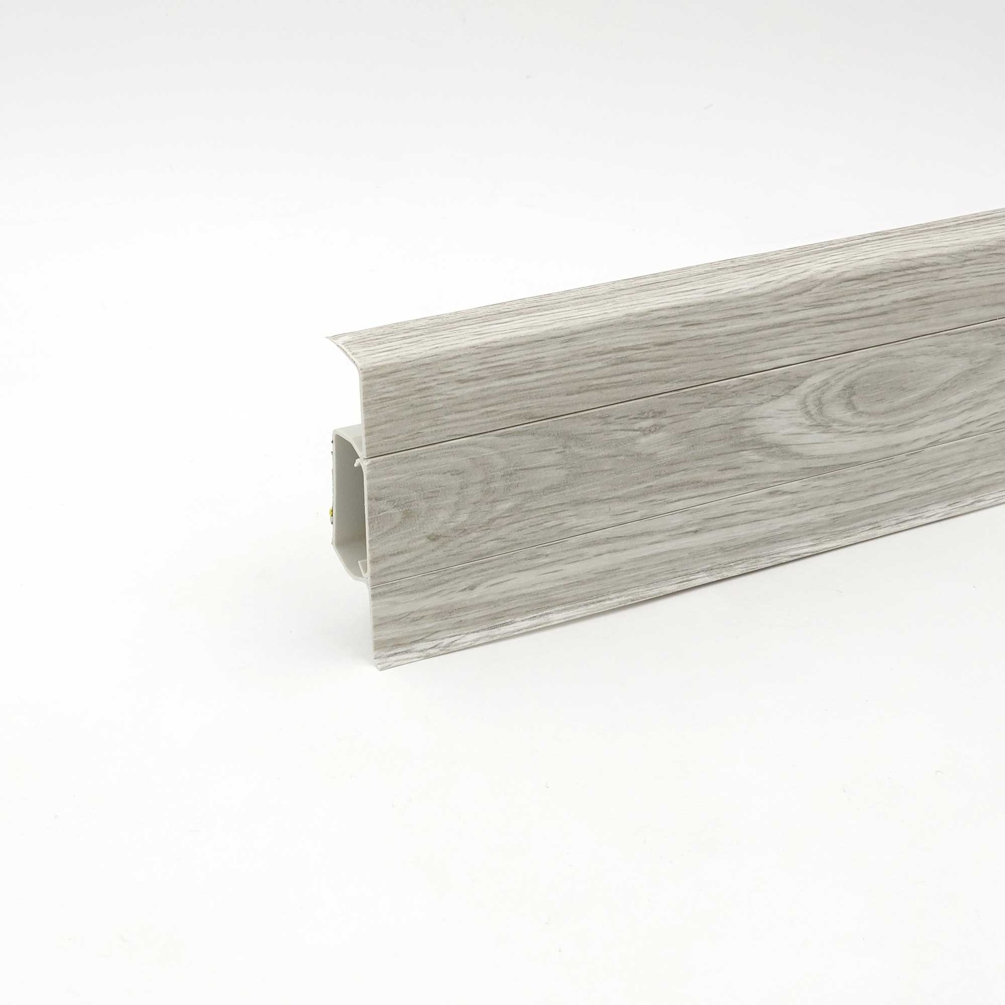 Kabelkanalleiste 'Cubica 60 sk' Driftwood-Oakgrey-Optik 250 x 6 x 2,1 cm + product picture