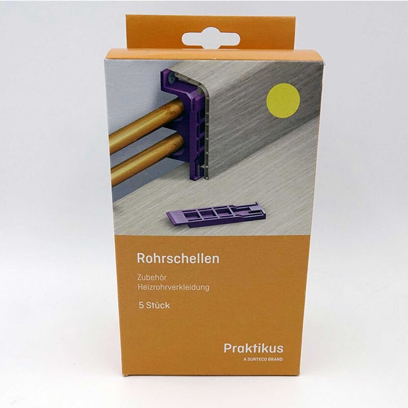 Rohrschelle für Heizrohrverkleidungsleiste, 5 Stück