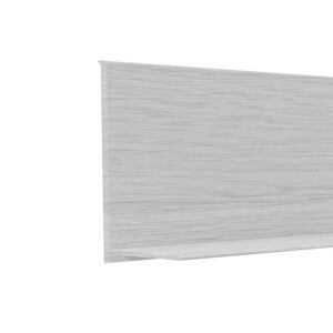 Weichsockelleiste 'Basic' Esche grau 10000 x 50 x 15 mm