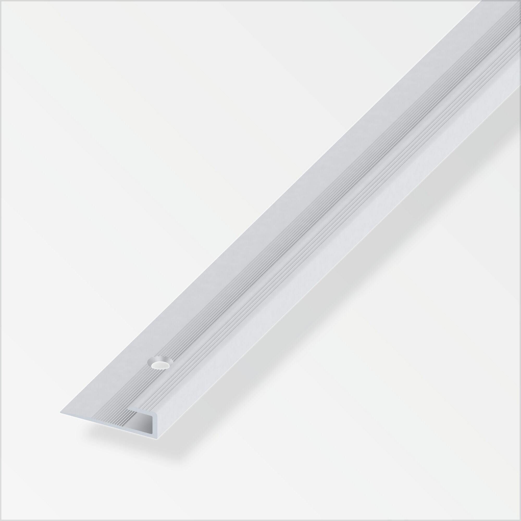 Silbernes Alu-Einfassprofil