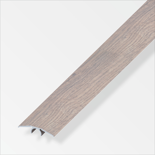 Bild von Übergangsprofil 'Dekor' eichefarben grau, 1000 x 33 mm