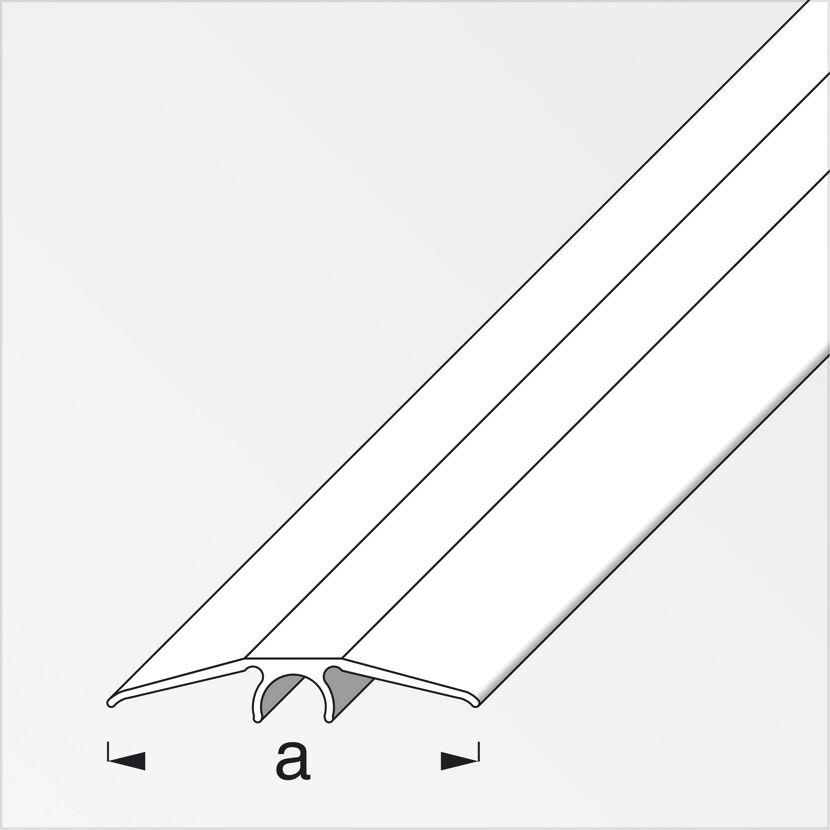 Übergangsprofil aus Aluminium, eiche beige