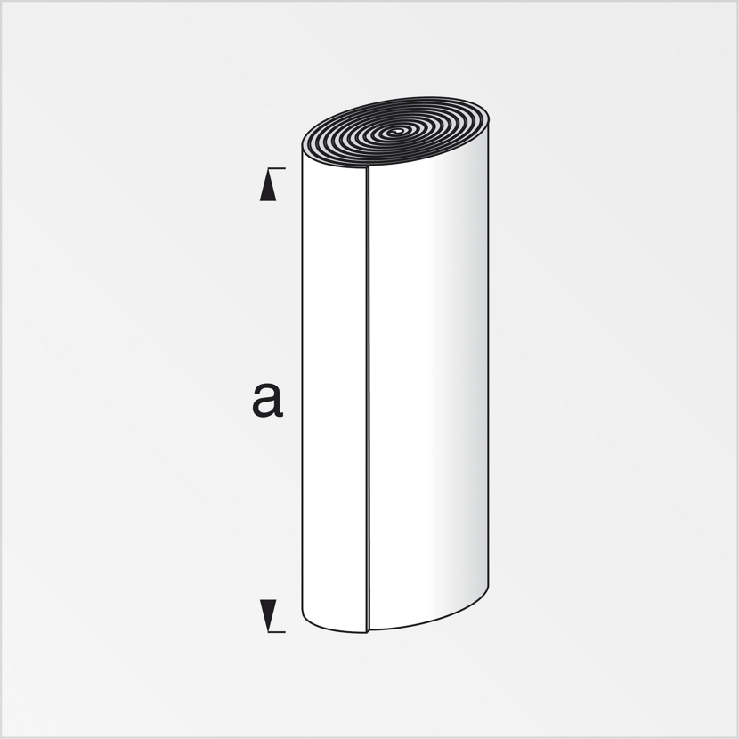 Rolle Dichtfolie PVC, Länge a