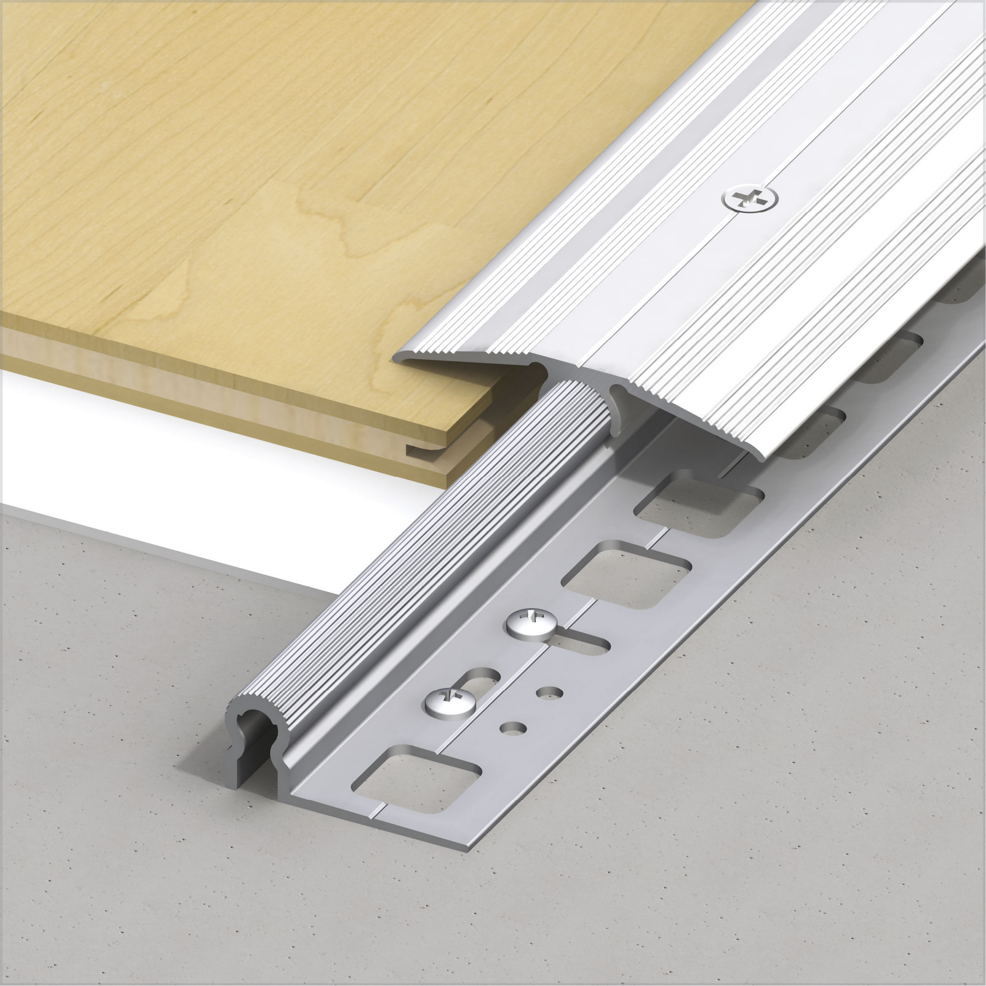 Trägerprofil 'clipstech®-plus' Aluminium silber 1000 x 30 x 20 mm + product picture