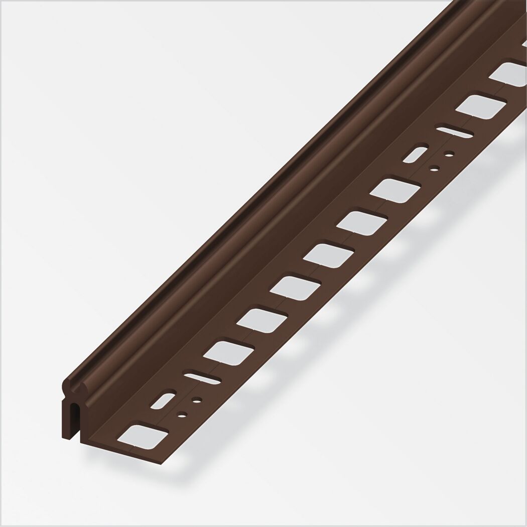 Braunes Trägerprofil aus PVC