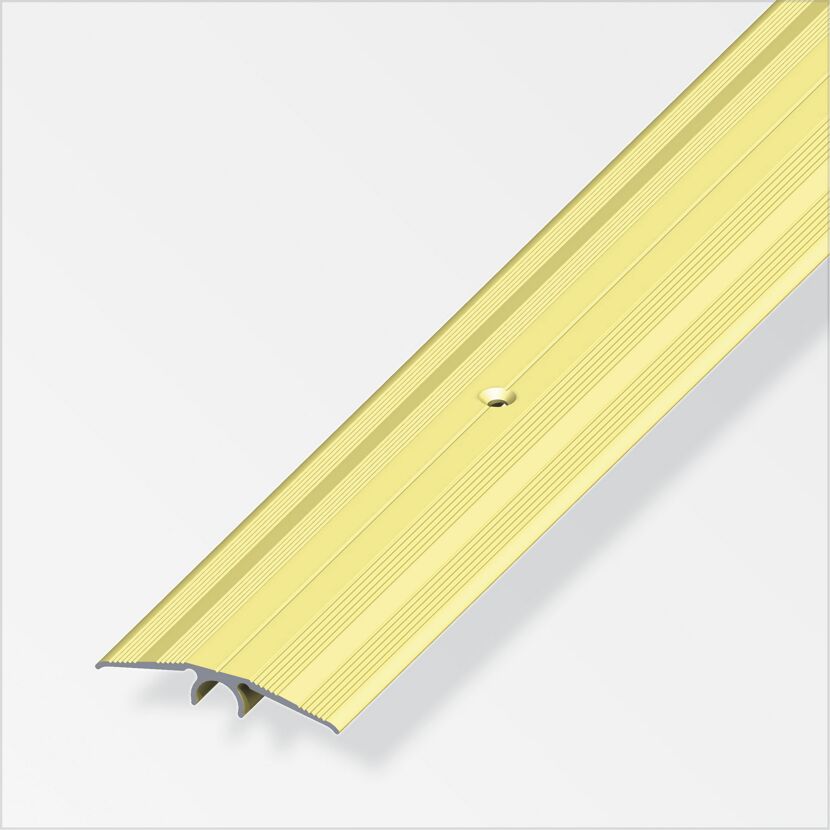 Übergangsprofil 'clipstech®-plus' Aluminium messingfarben 1000 x 46 mm