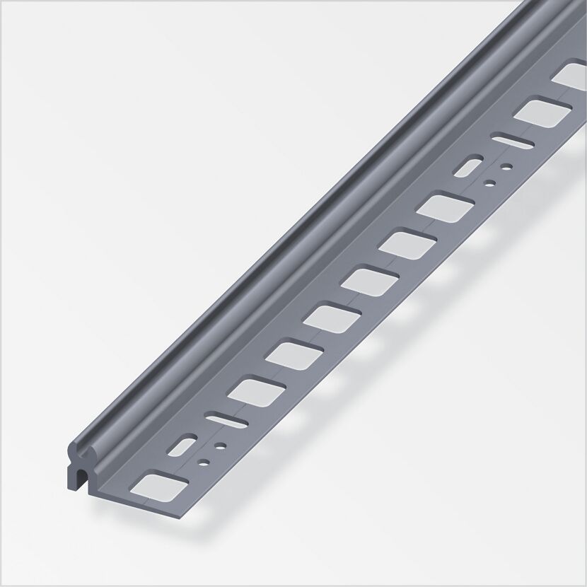 Graues Trägerprofil aus PVC