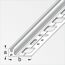 Trägerprofil PVC grau