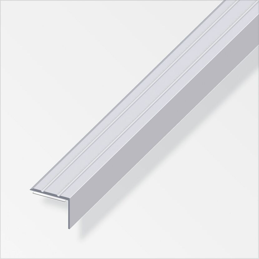 Silbernes Abschlussprofil aus Aluminium