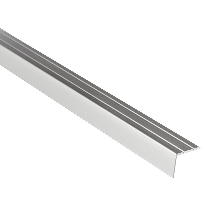 Silbernes Abschlussprofil aus Aluminium