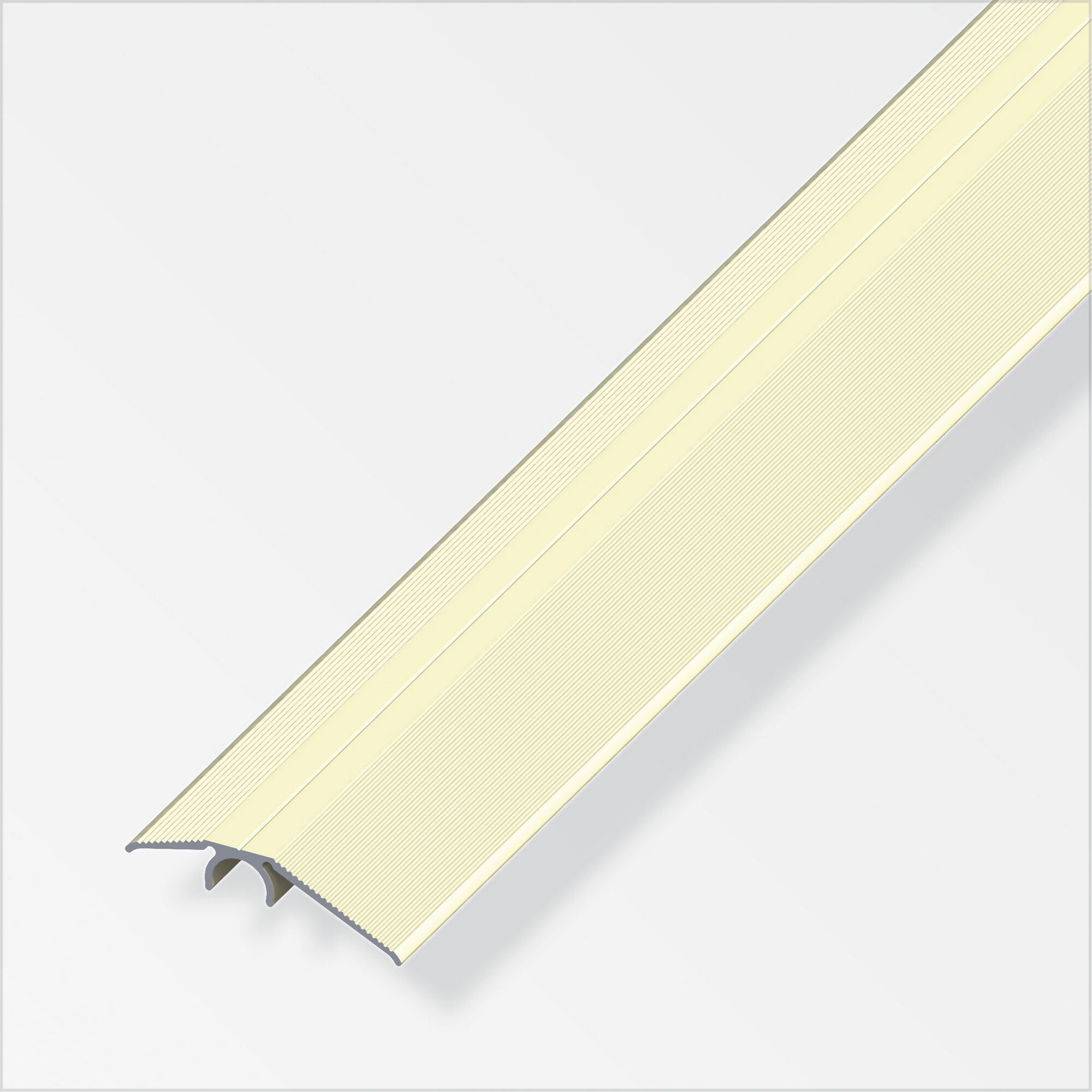 AluChamp Clip, cremefarbenes Ausgleichsprofil