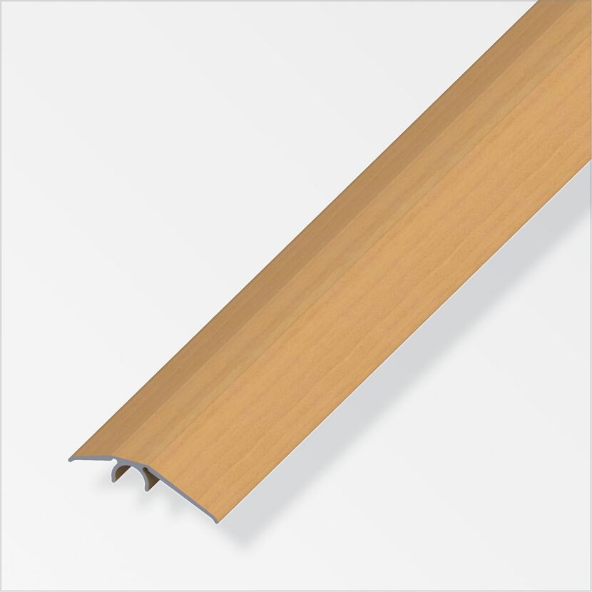 Buchefarbenes Ausgleichsprofil aus Aluminium