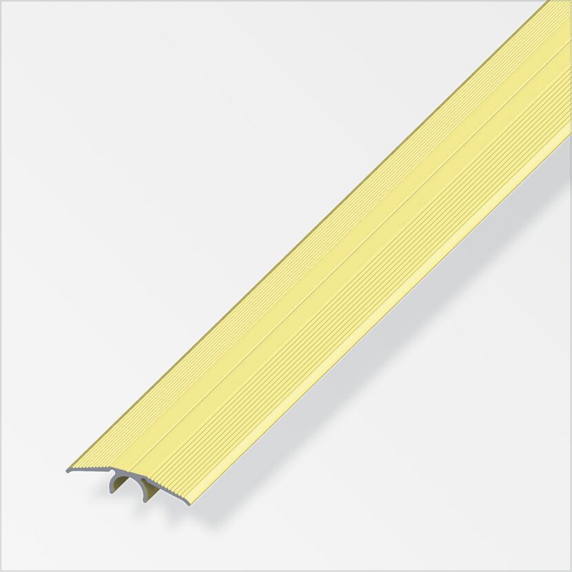 Messingfarbenes Übergangsprofil aus Aluminium