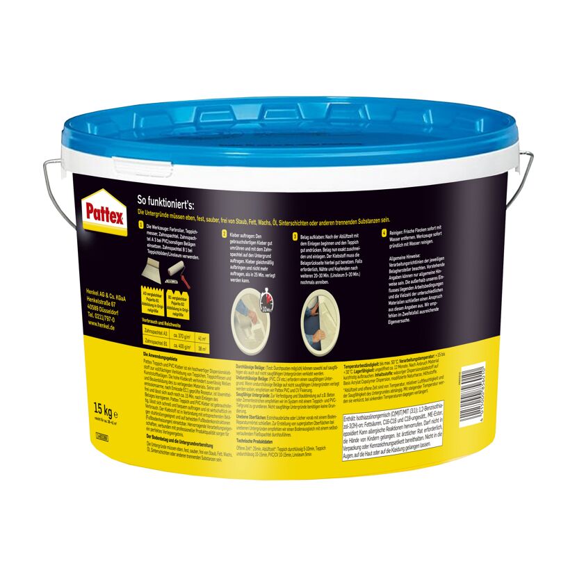 15 kg Eimer Pattex Teppich- und PVC Kleber