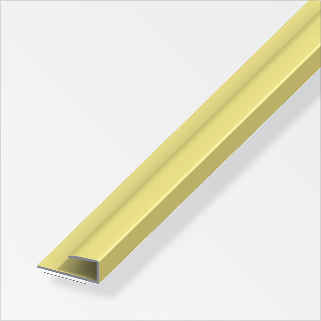 Messingfarbenes Einfassprofil aus Aluminium