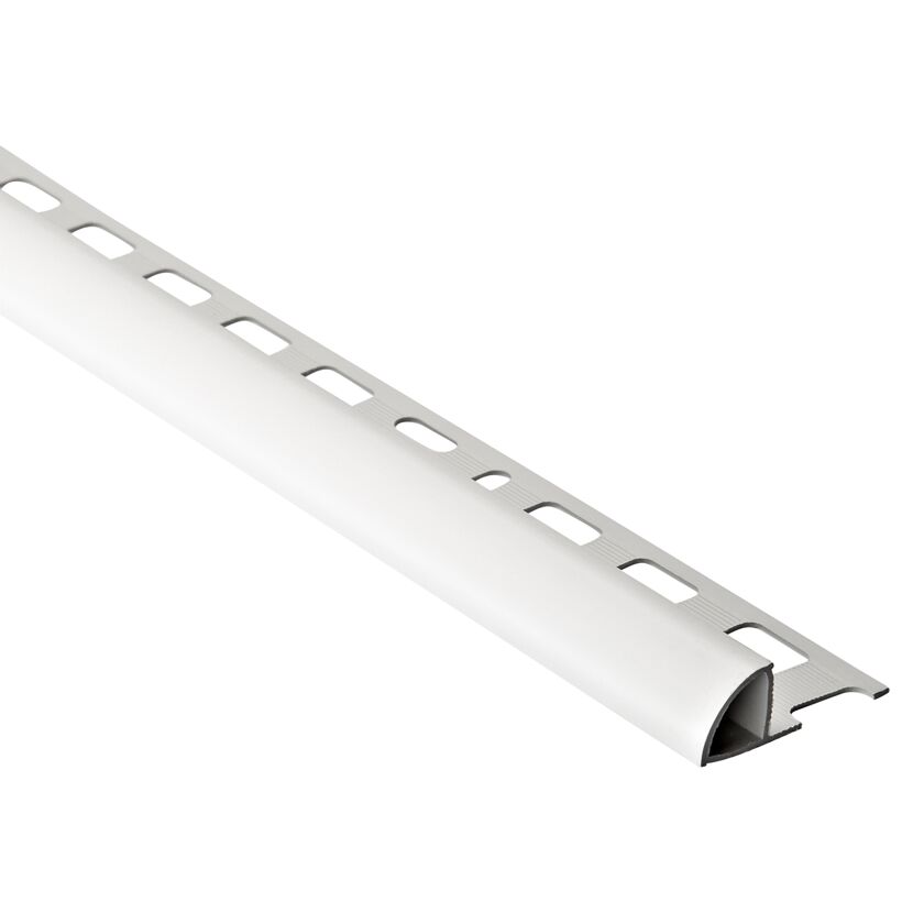 Weißes Viertelkreis-Profil aus PVC