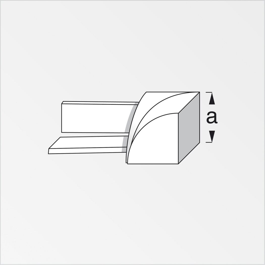 PVC-Innenecke weiß für 10 mm Paneele