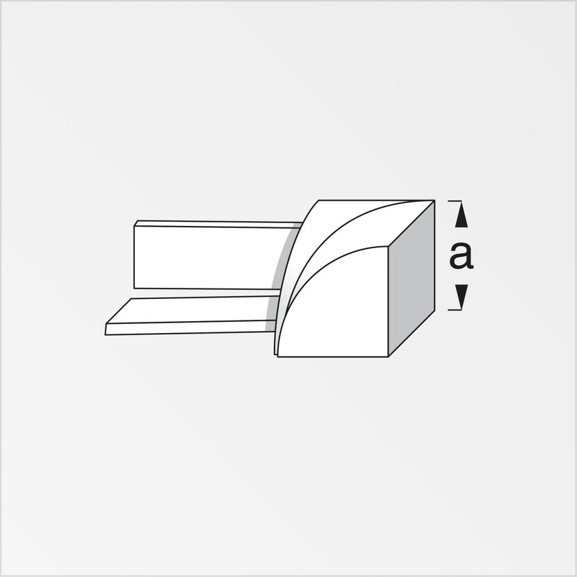 PVC-Innenecke weiß für 10 mm Paneele