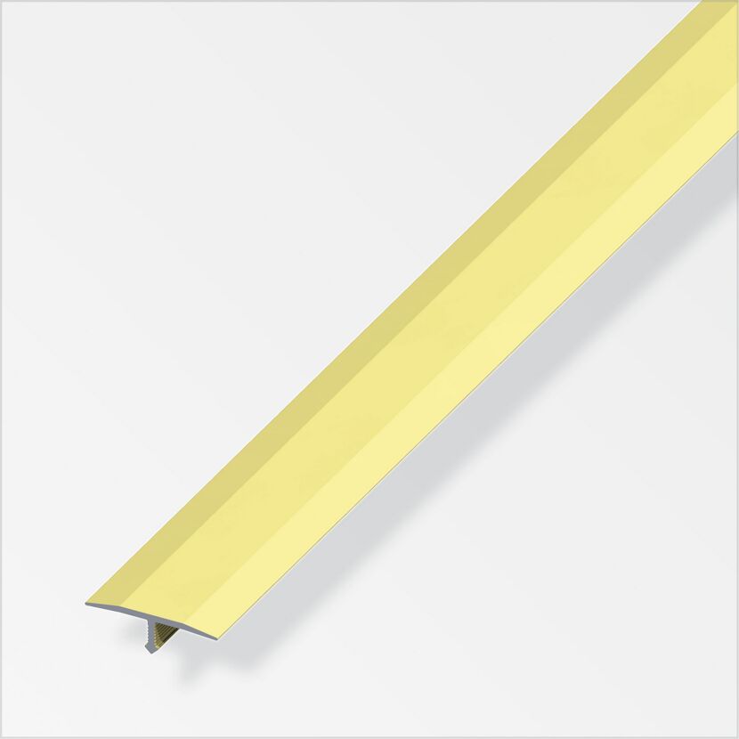 Messingfarbenes T-förmiges Fugenabdeck-Profil aus Aluminium