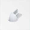 Graues PVC-Ausseneck
