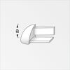 Graues PVC-Ausseneck