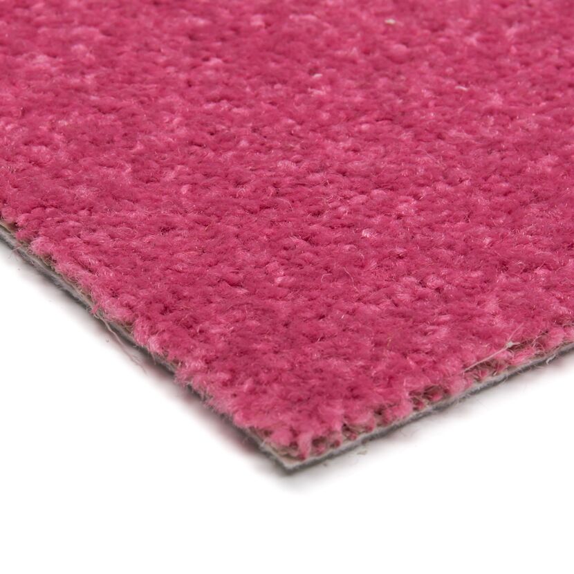 Fliederfarbener Velours-Teppich 'Hannah', Nahaufnahme