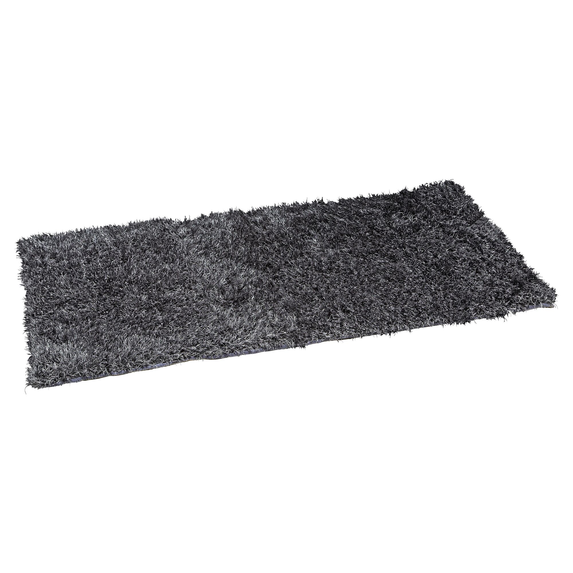 Grauer Shaggy-Teppich
