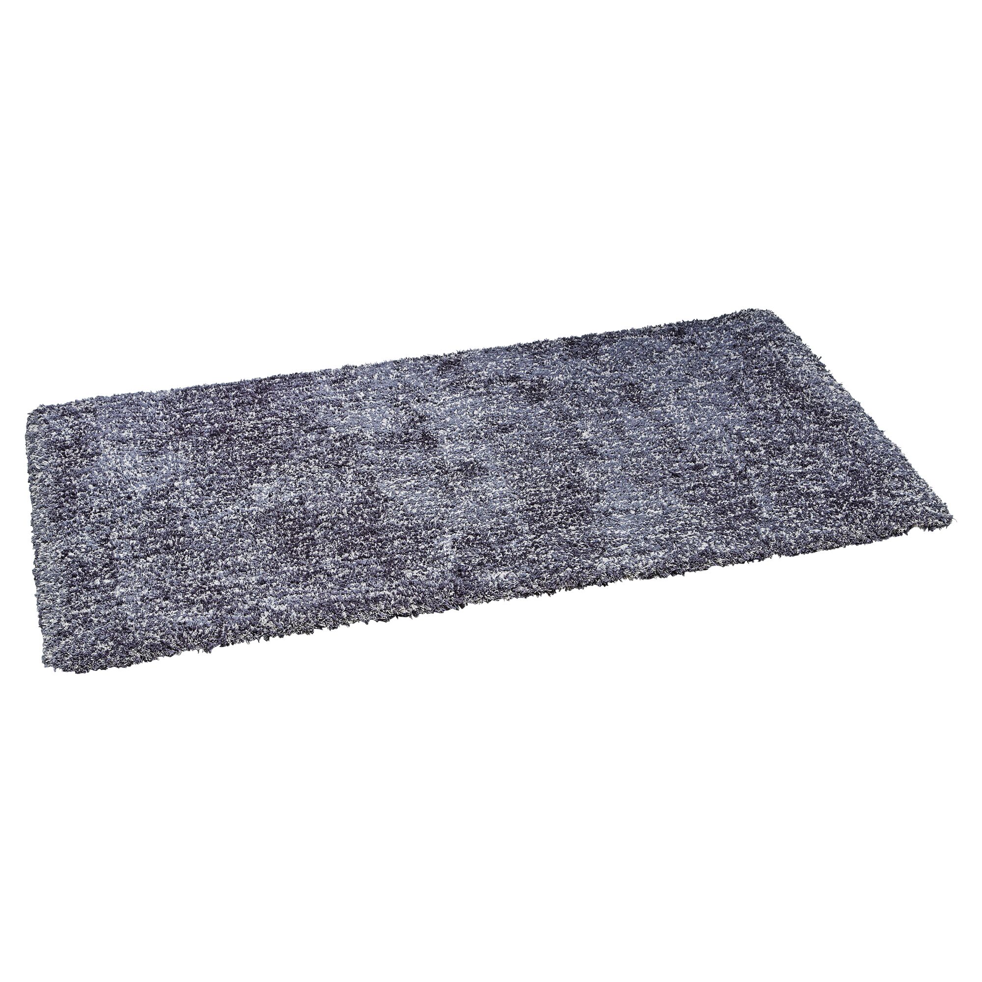 Hochflor-Teppich in Lavagrau
