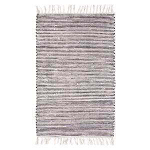Teppich "Kentucky" schwarz-weiß-grau 60 x 120 cm