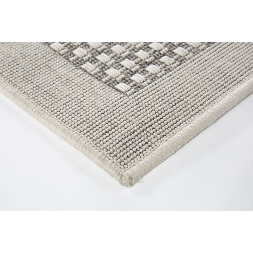 Nahaufnahme Ecke Teppich Savannah hellbraun