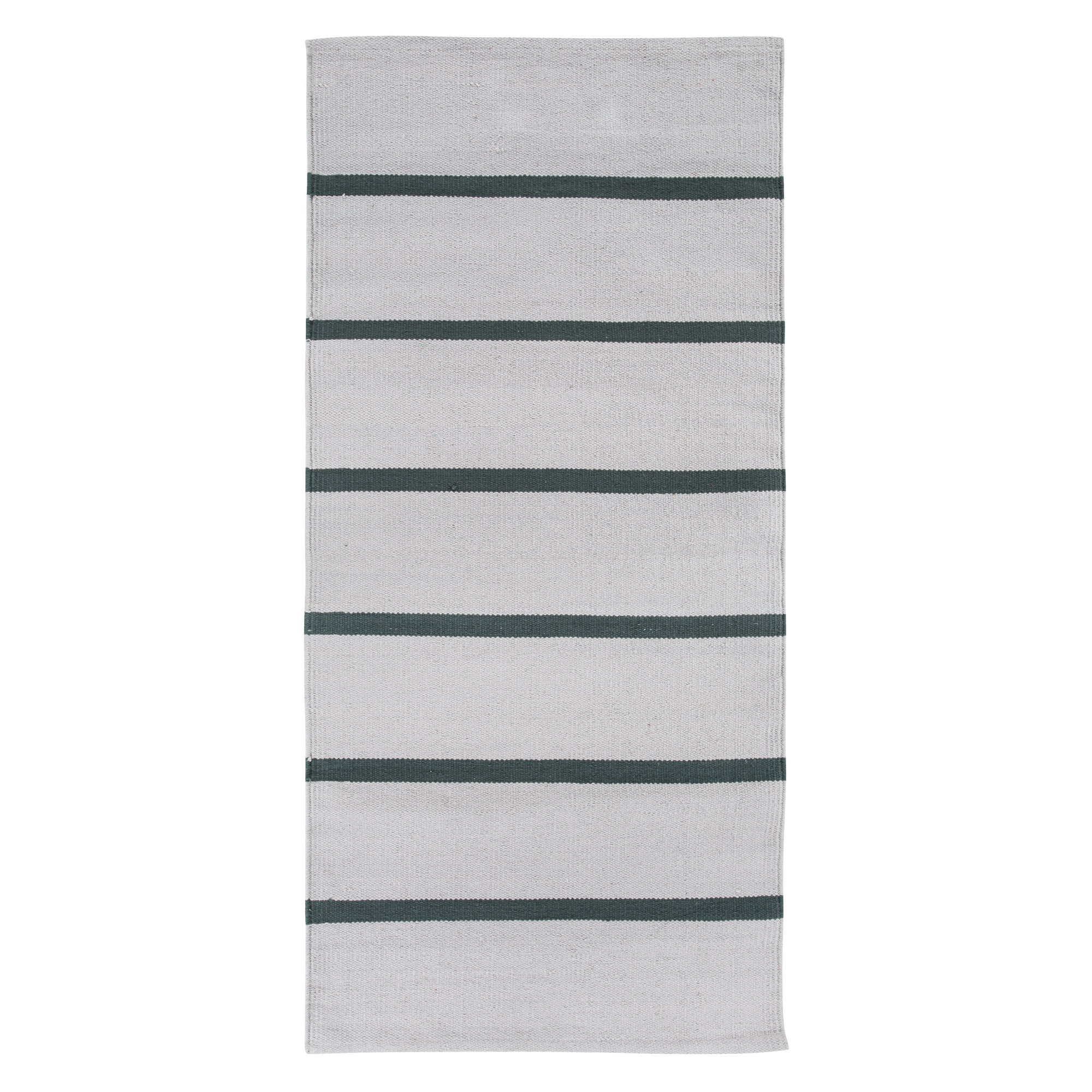 Teppich 'Missouri Stripe' silbern/dunkelgrün 60 x 120 cm + product picture