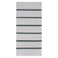 Verkleinertes Bild von Teppich 'Missouri Stripe' silbern/dunkelgrün 60 x 120 cm