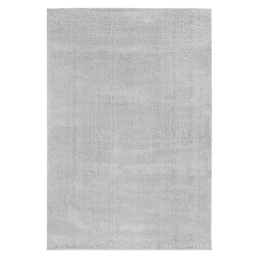 Silberner Hochflor-Teppich CALA BONA