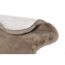 Detailansicht Kunstfell Teppich in taupe