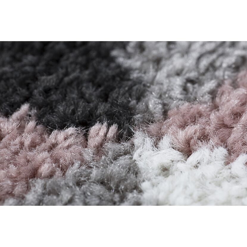 Nahaufnahme Teppich Salamanca rosa-grau