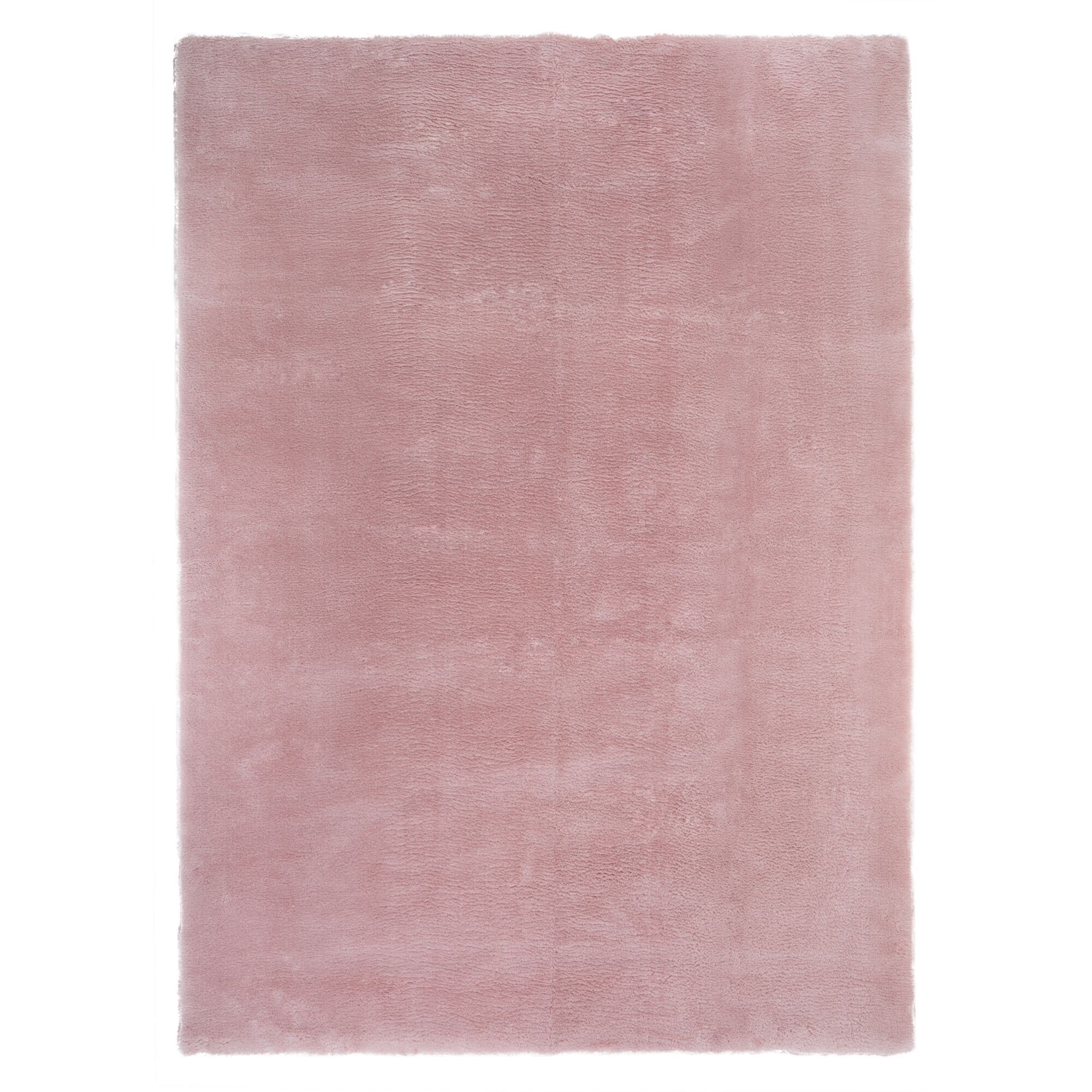 Rosa Hochflor-Teppich