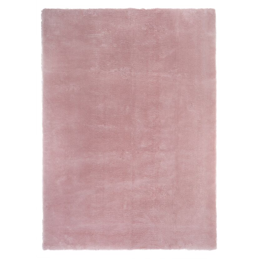 Rosa Hochflor-Teppich