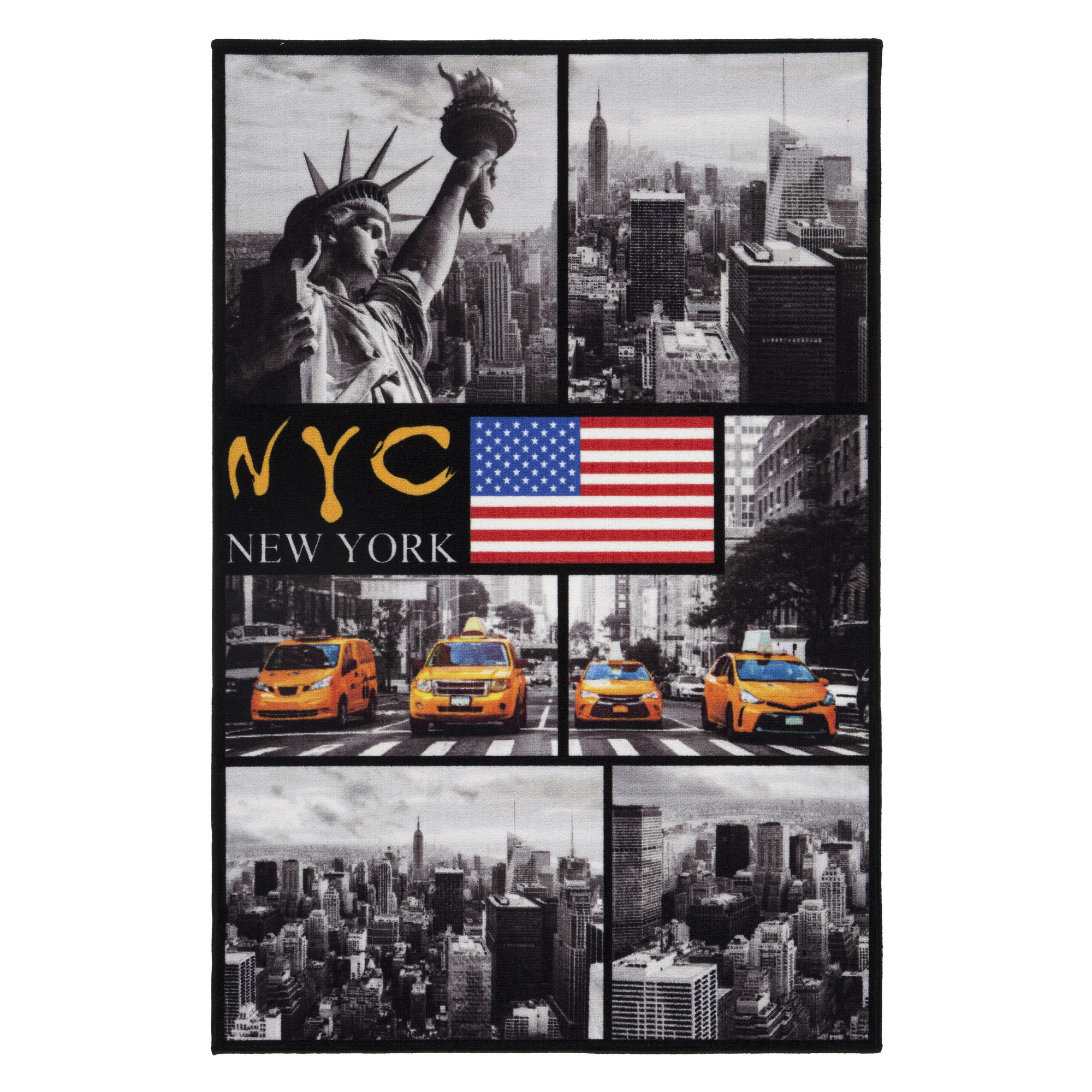 Teppich 'New York' bunt 100 x 150 cm + product picture