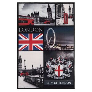 Teppich 'London' bunt 100 x 150 cm