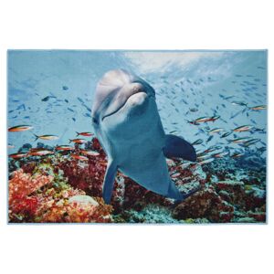 Teppich 'Delfin' bunt 100 x 150 cm