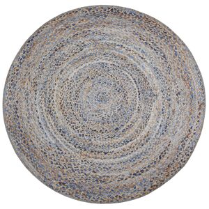 Teppich 'Wash+Store' blau-beige Ø 100 cm