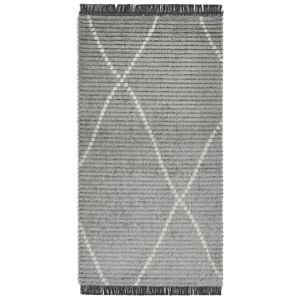 Teppich 'Ovada' hell-grau 80 x 150 cm