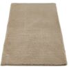 Taupefarbener Hochflor-Teppich Loano