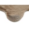 Kunstfell Teppich Coste in Taupe Nahaufnahme