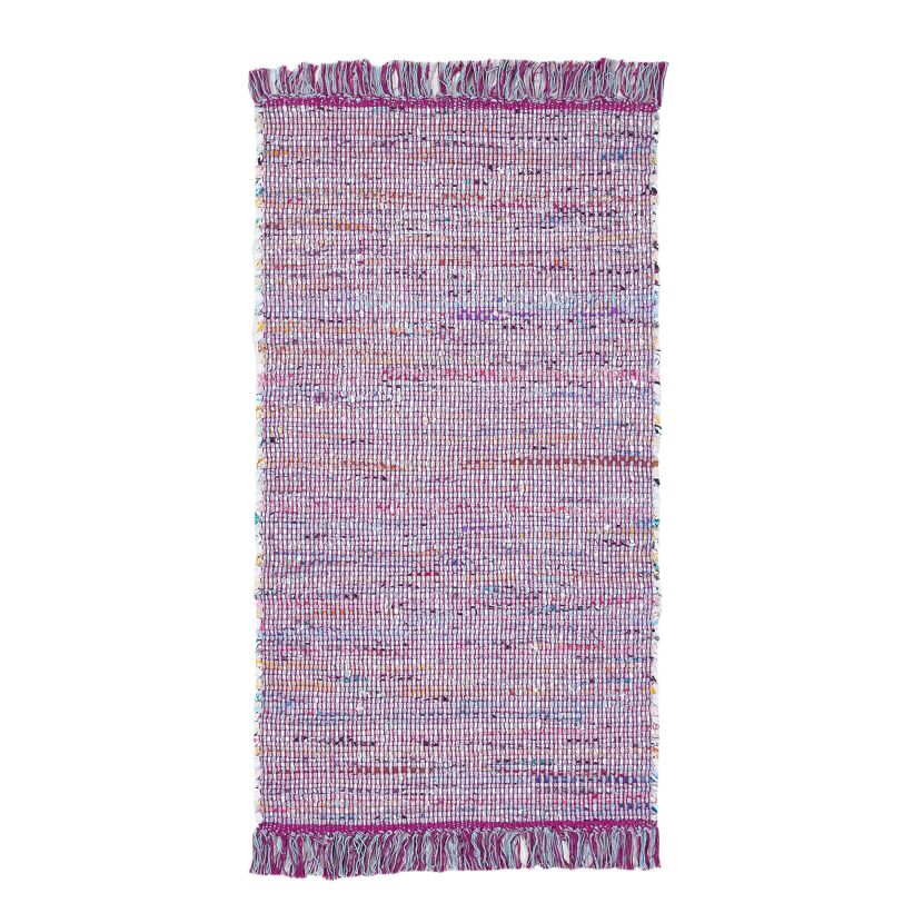 Webteppich "Frida" Aubergine 60 x 120 cm
