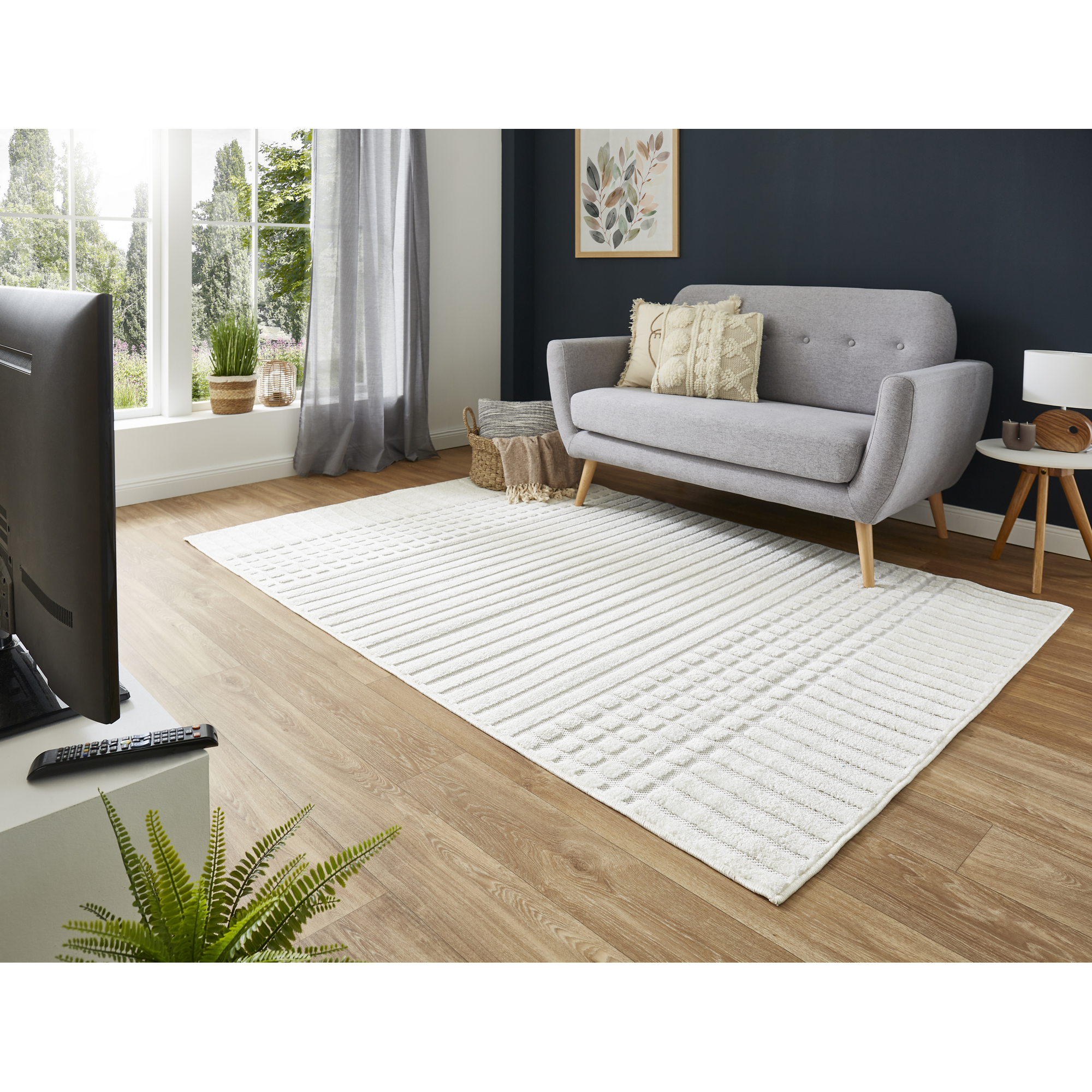 Teppich 'Layton' creme 120 x 170 cm