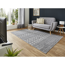 Grauer Teppich Layton mit geometrischem Muster