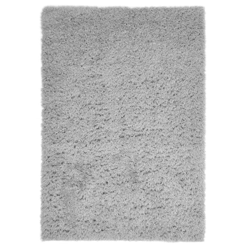 Hochflorteppich Bacoli grau