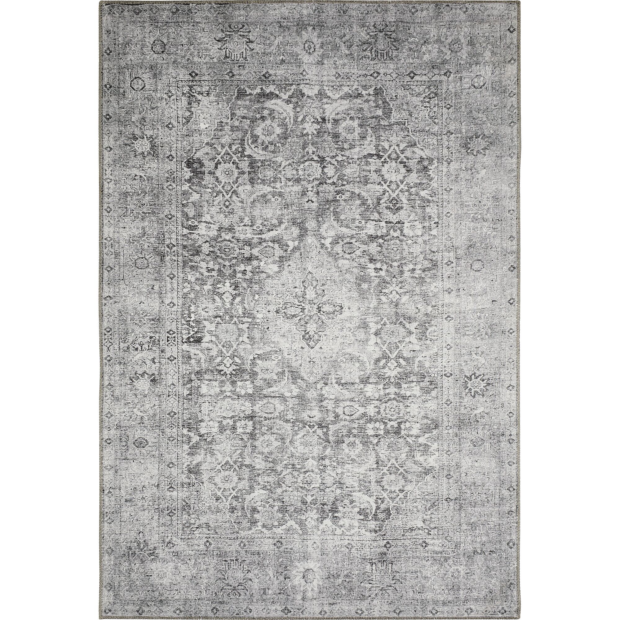 Grauer Teppich Lago mit Ornamenten